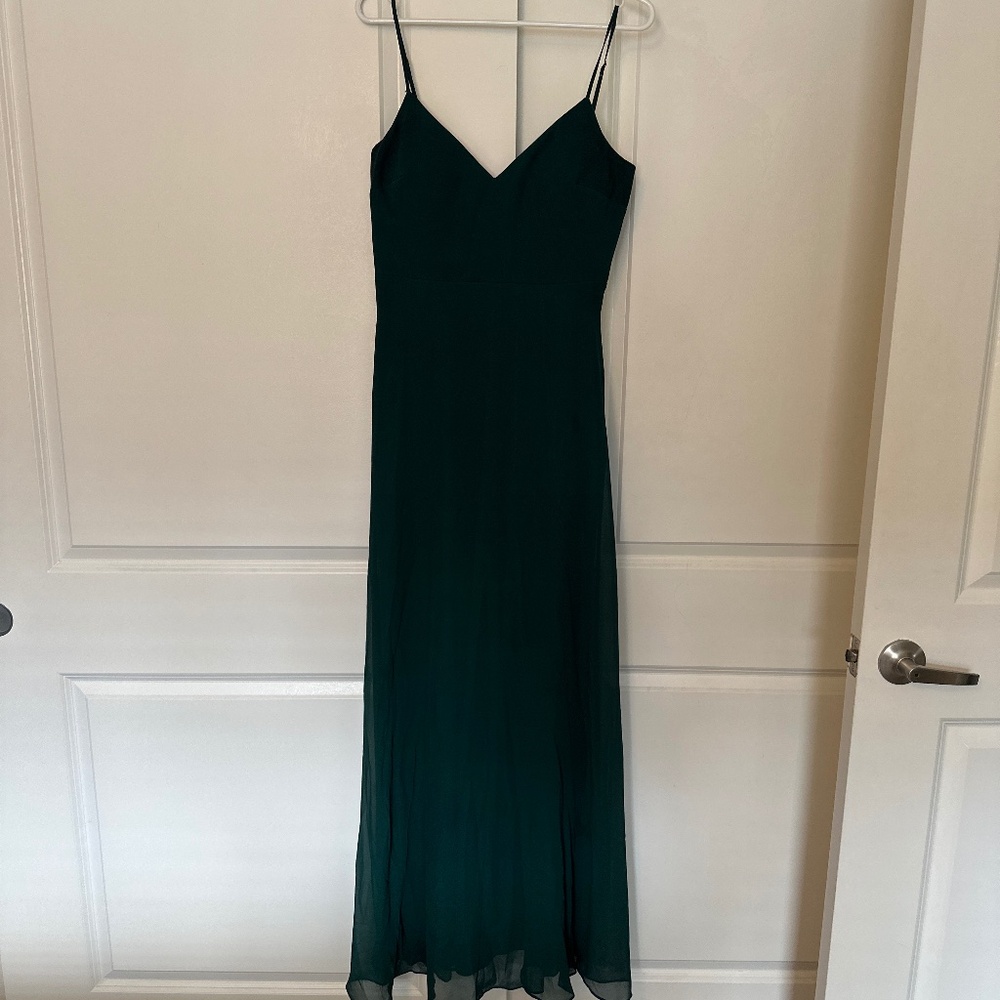 Dark green dress